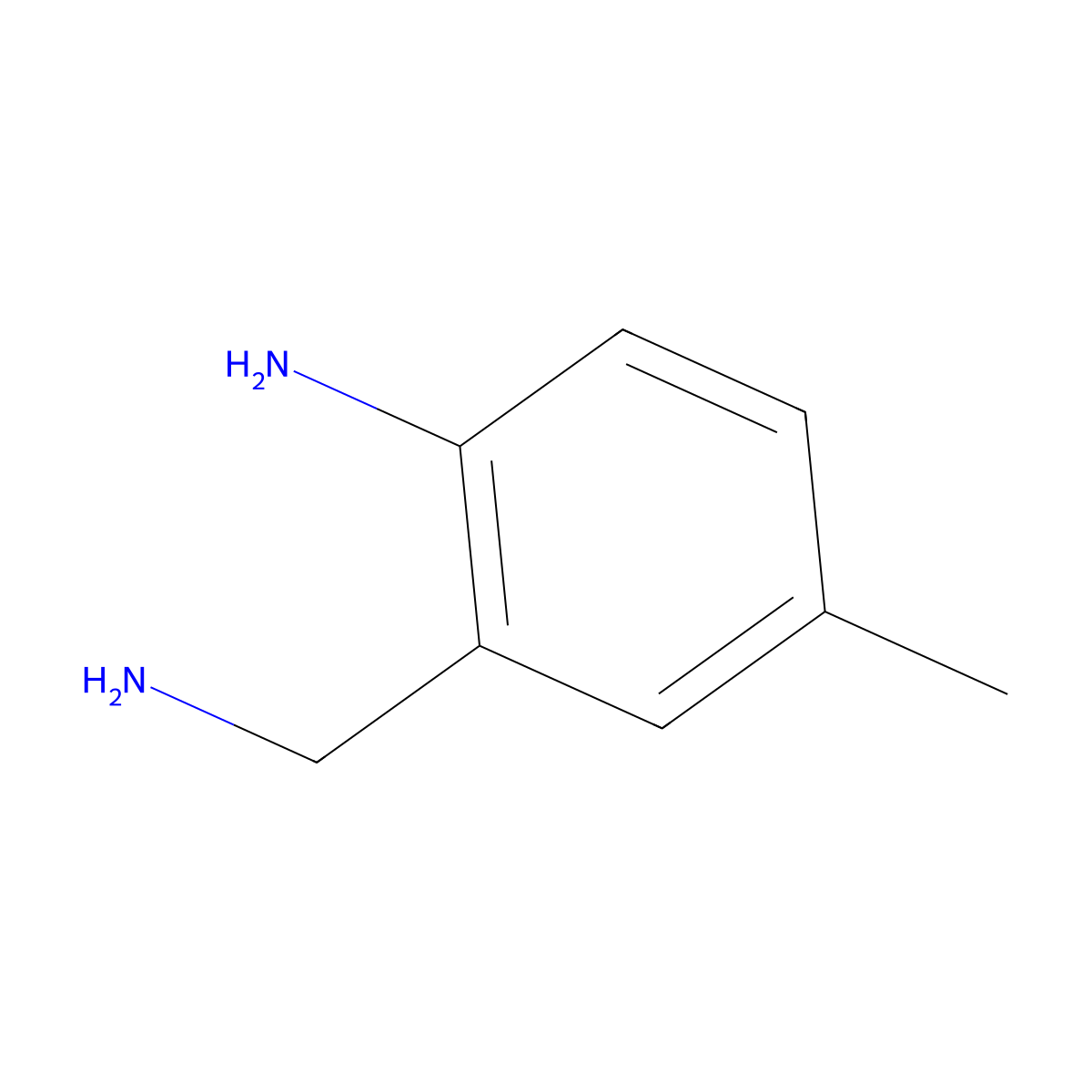 2-Amino-5-methylbenzenemethanamine molecular structure, CAS 263713-35-5