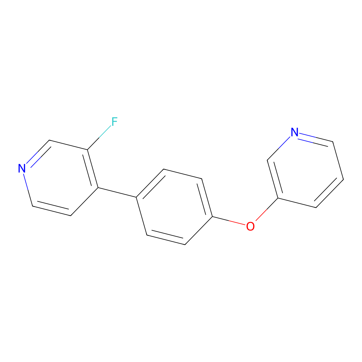 3-Fluoro-4-(4-(pyridin-3-yloxy)phenyl)pyridine molecular structure, CAS 2637133-06-1