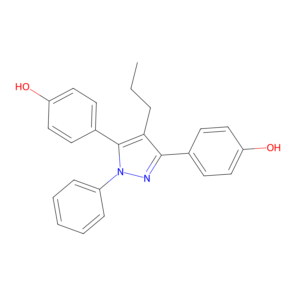 Estrogen receptor-agonist-1 molecular structure, CAS 263717-32-4