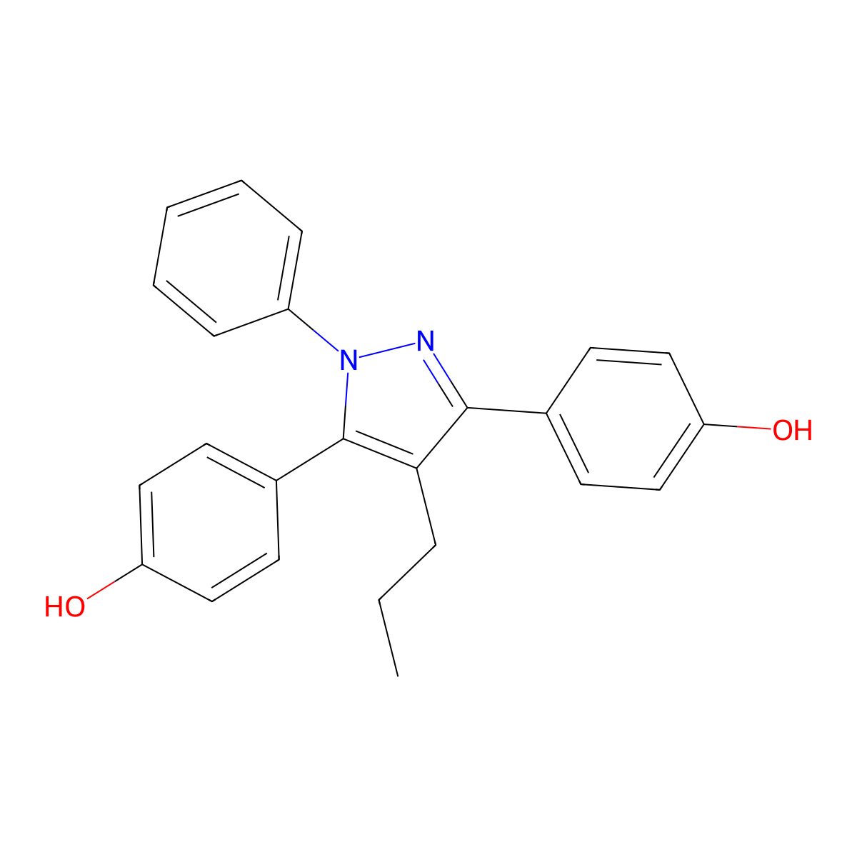 Estrogen receptor-agonist-1 molecular structure, CAS 263717-32-4