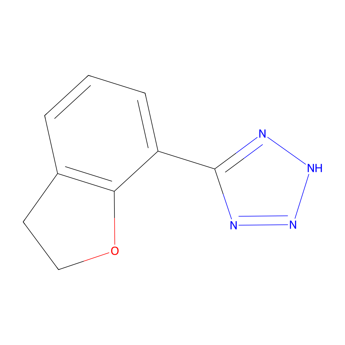 5-(2,3-dihydro-1-benzofuran-7-yl)-1H-1,2,3,4-tetrazole molecular structure, CAS 2637238-79-8