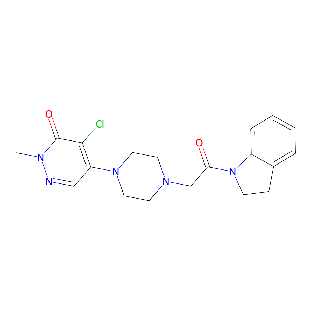 5-[4-(5-Tert-butyl-1,3,4-thiadiazol-2-yl)piperazin-1-yl]-4-chloro-2-methyl-2,3-dihydropyridazin-3-one molecular structure, CAS 2637302-05-5