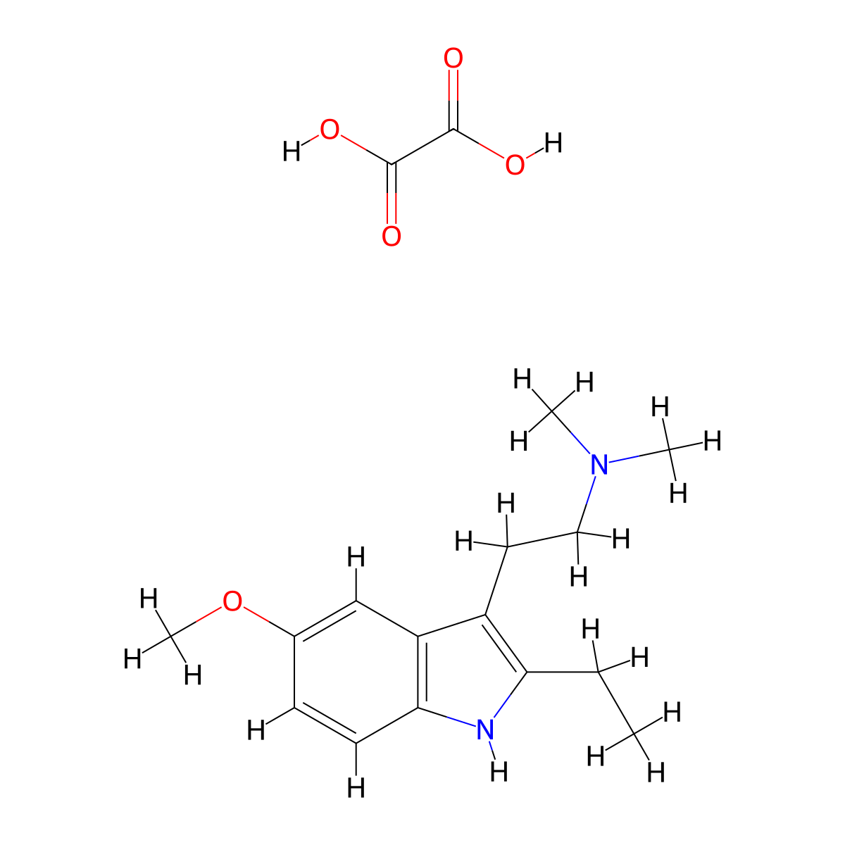 EMDT oxalate molecular structure, CAS 263744-72-5