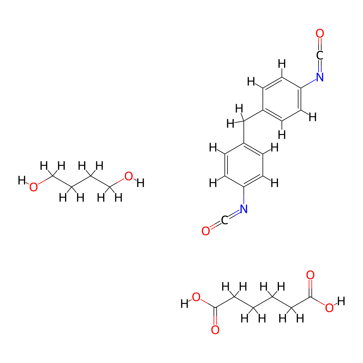 Pandex molecular structure, CAS 26375-23-5