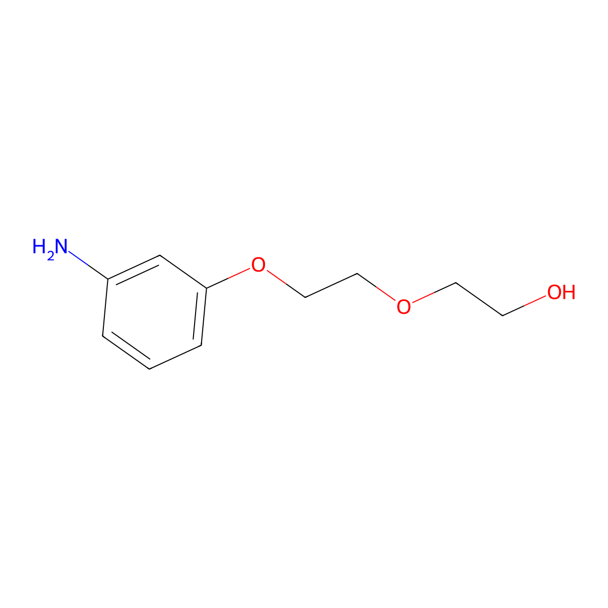 2-(2-(3-Aminophenoxy)ethoxy)ethan-1-ol molecular structure, CAS 263770-40-7