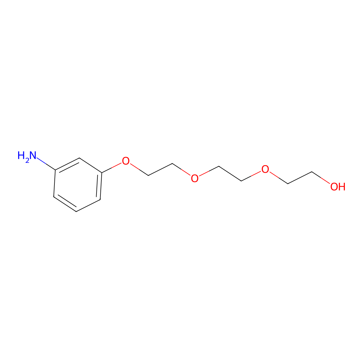 2-(2-(2-(3-Aminophenoxyl)ethoxy)ethoxy)ethanol molecular structure, CAS 263770-42-9