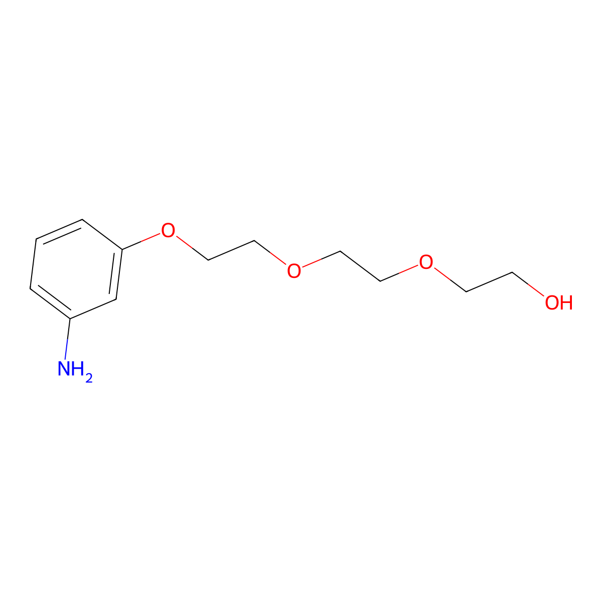 2-(2-(2-(3-Aminophenoxyl)ethoxy)ethoxy)ethanol molecular structure, CAS 263770-42-9