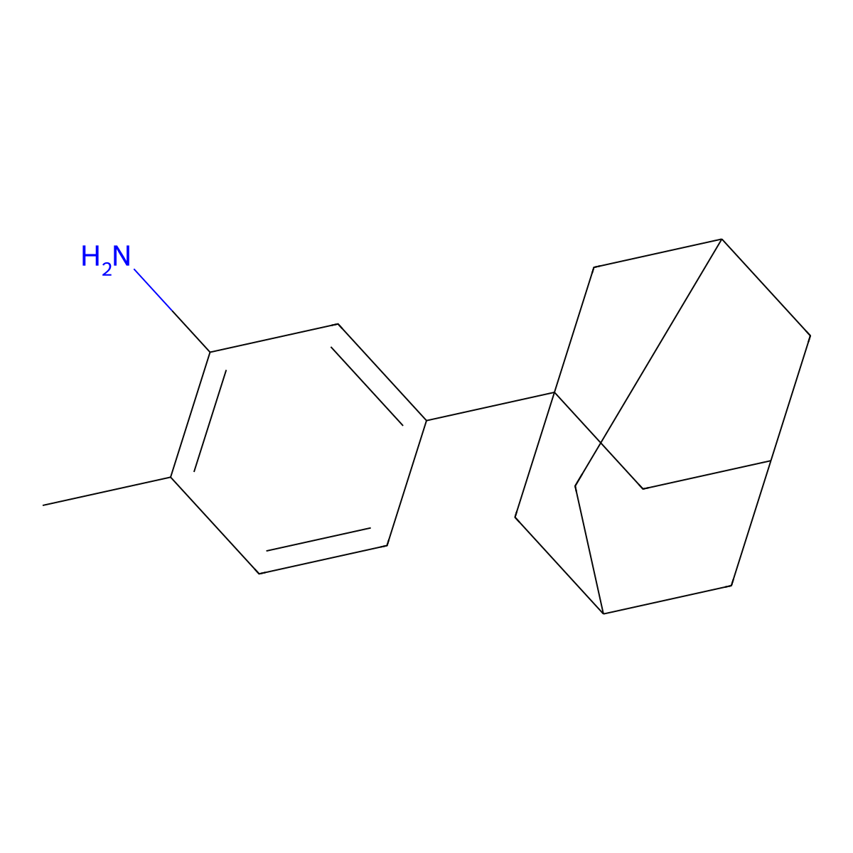 5-(Adamantan-1-yl)-2-methylaniline molecular structure, CAS 26378-31-4