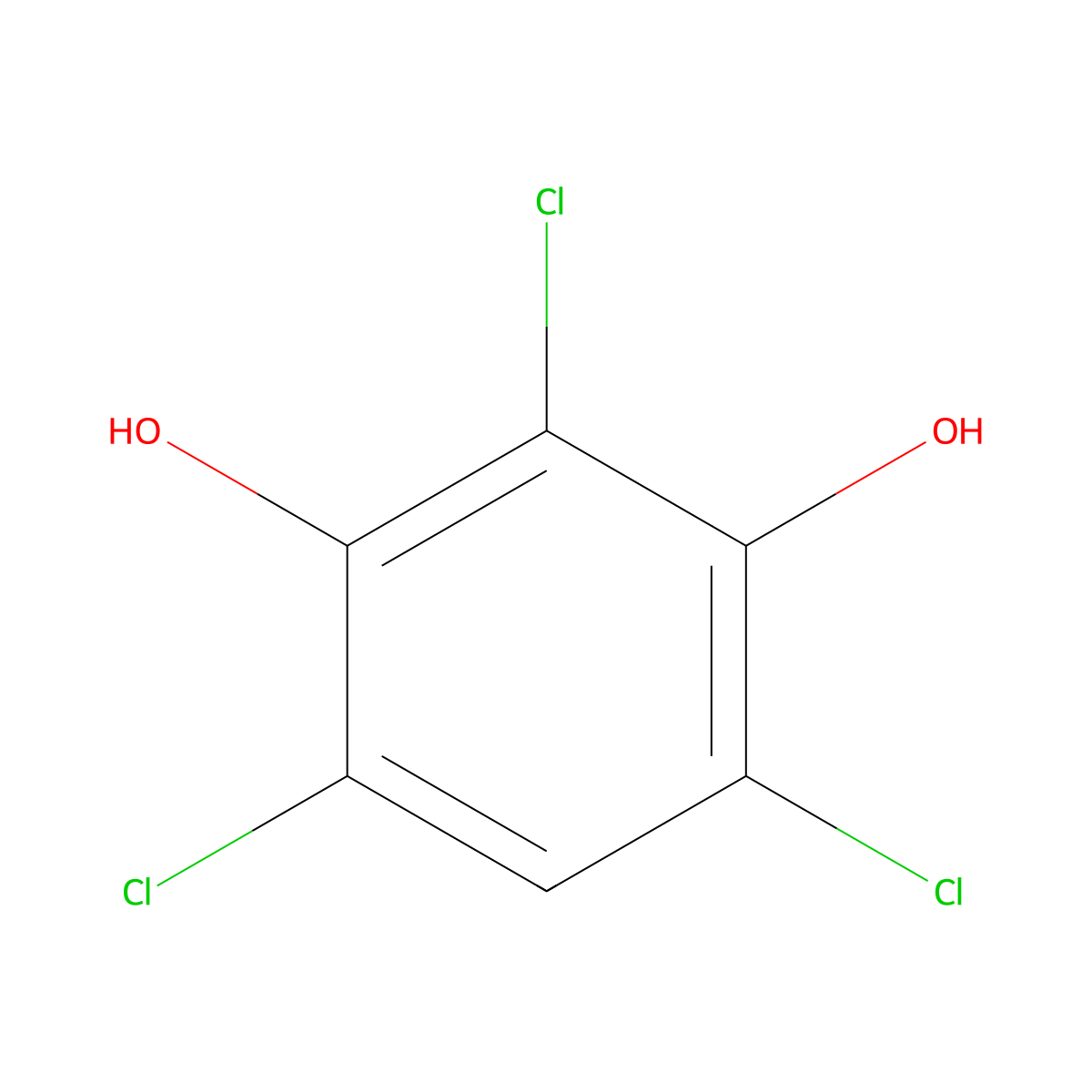 2,4,6-Trichlororesorcinol molecular structure, CAS 26378-73-4