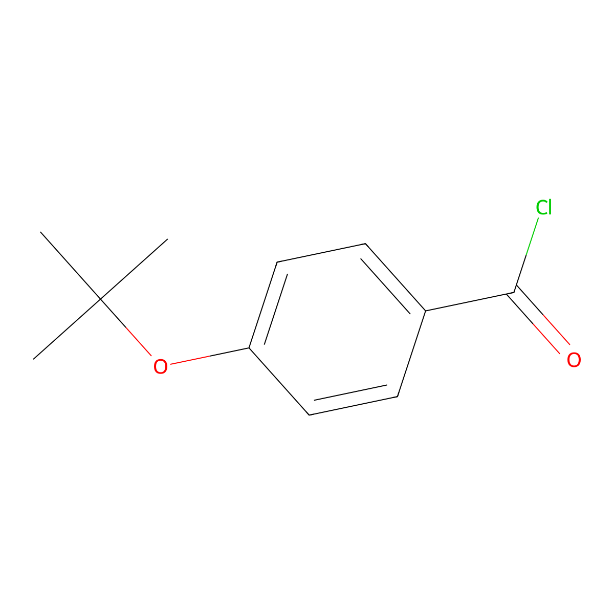 4-Tert-butoxybenzoyl chloride molecular structure, CAS 263841-86-7