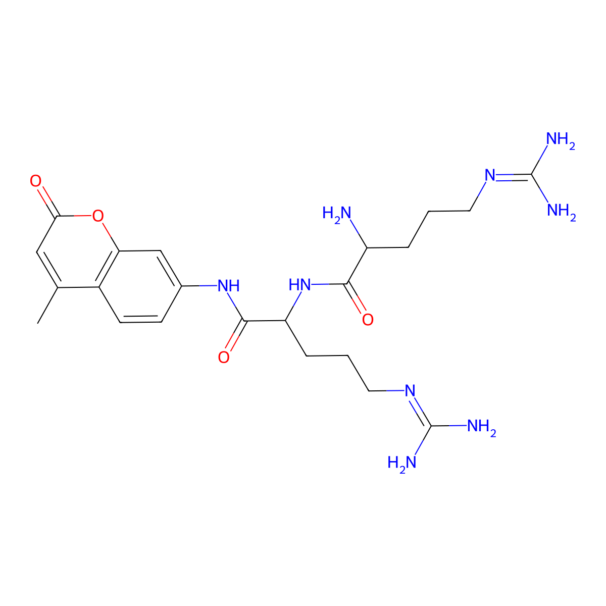 H-Arg-Arg-AMC molecular structure, CAS 263843-55-6