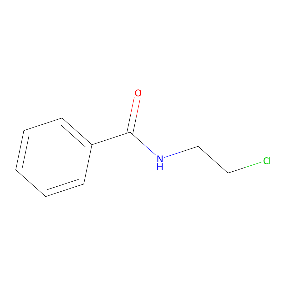N-(2-chloroethyl)benzamide molecular structure, CAS 26385-07-9