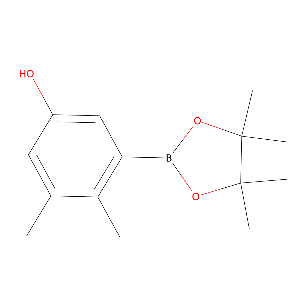 3,4-Dimethyl-5-(4,4,5,5-tetramethyl-1,3,2-dioxaborolan-2-yl)phenol molecular structure, CAS 2638502-54-0