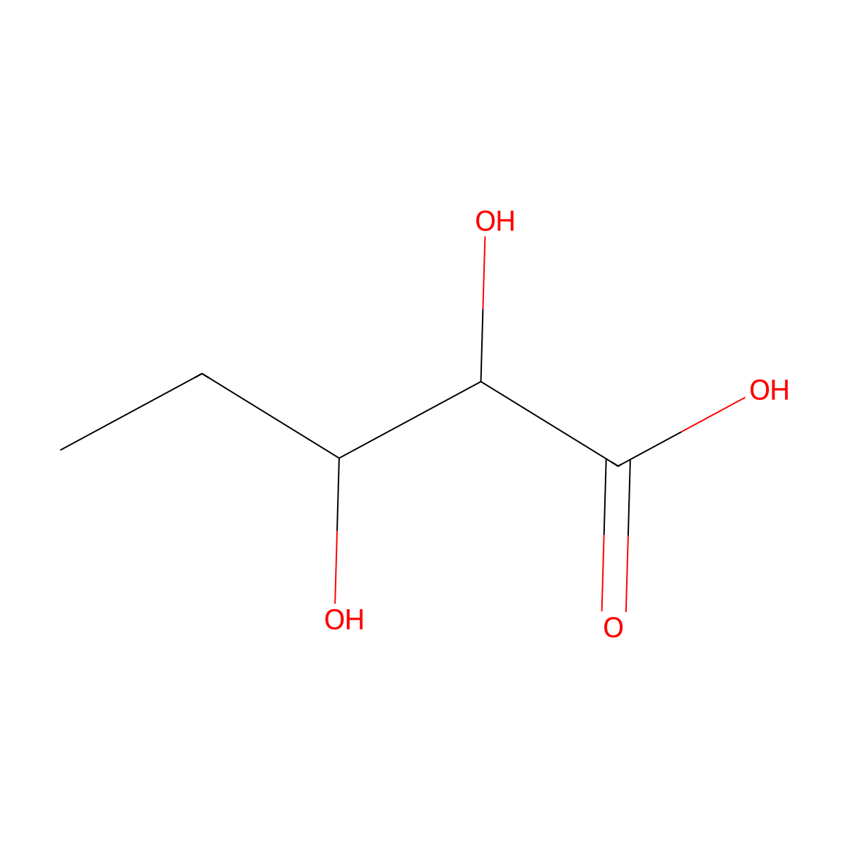 4,5-Dideoxypentonic acid molecular structure, CAS 26386-47-0