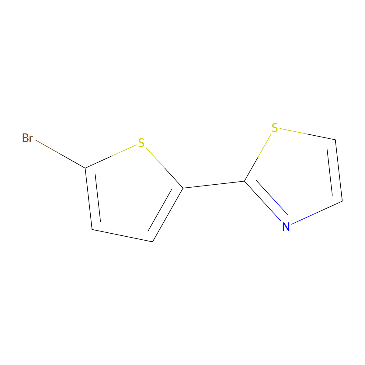 2-(5-Bromothiophen-2-yl)thiazole molecular structure, CAS 263868-79-7