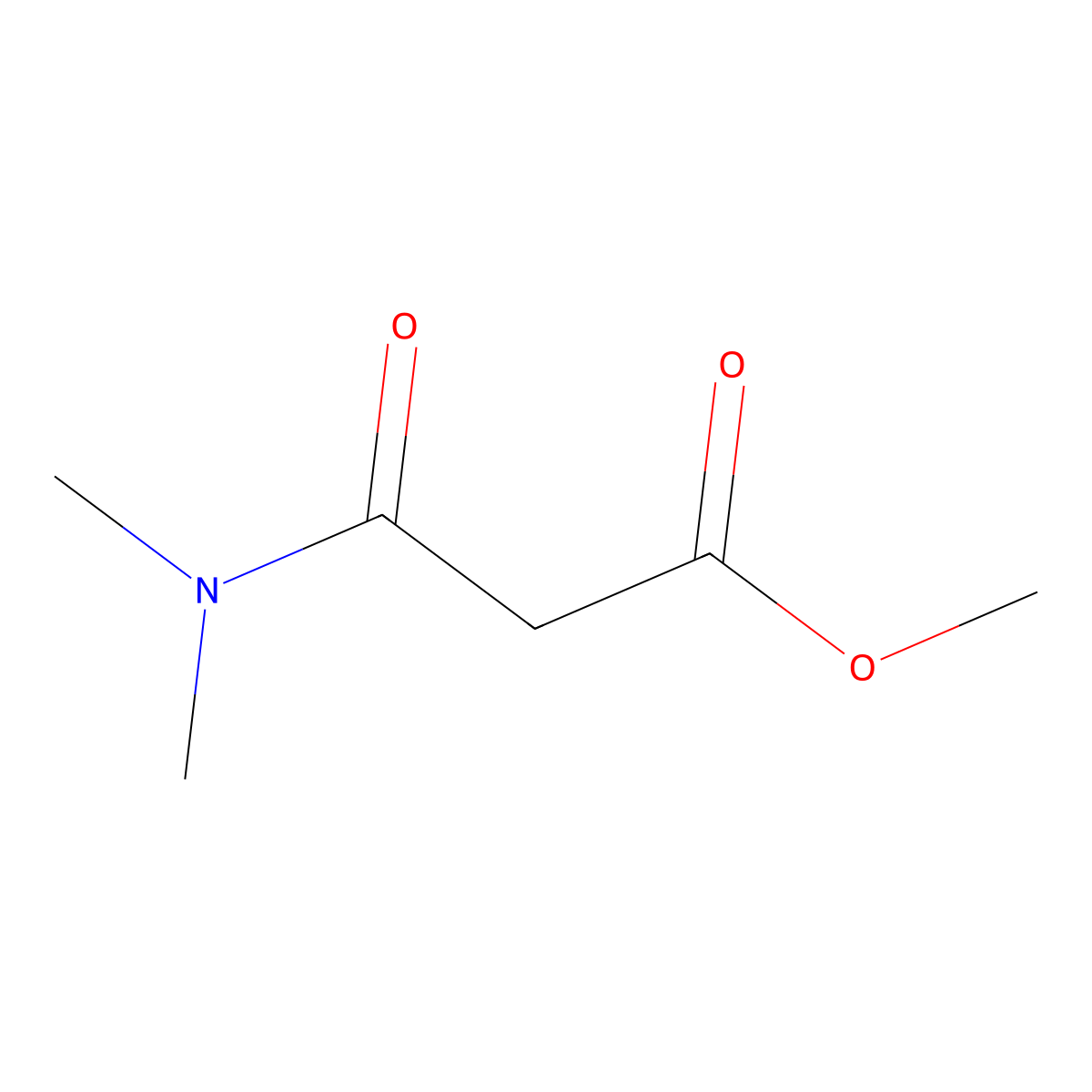 Methyl 2-(dimethylcarbamoyl)acetate molecular structure, CAS 26387-74-6