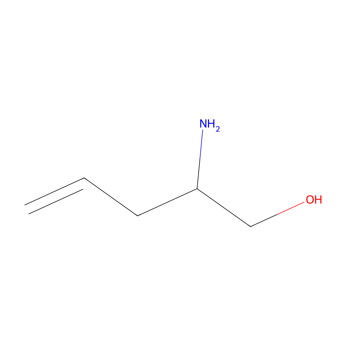 (2S)-2-aminopent-4-en-1-ol molecular structure, CAS 263870-93-5
