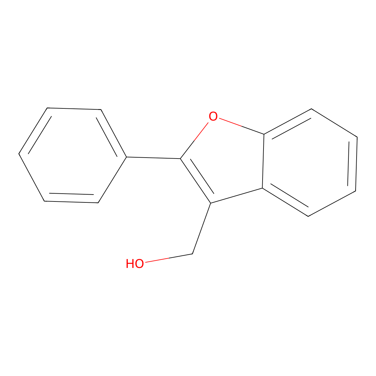 (2-Phenylbenzofuran-3-yl)methanol molecular structure, CAS 263887-30-5