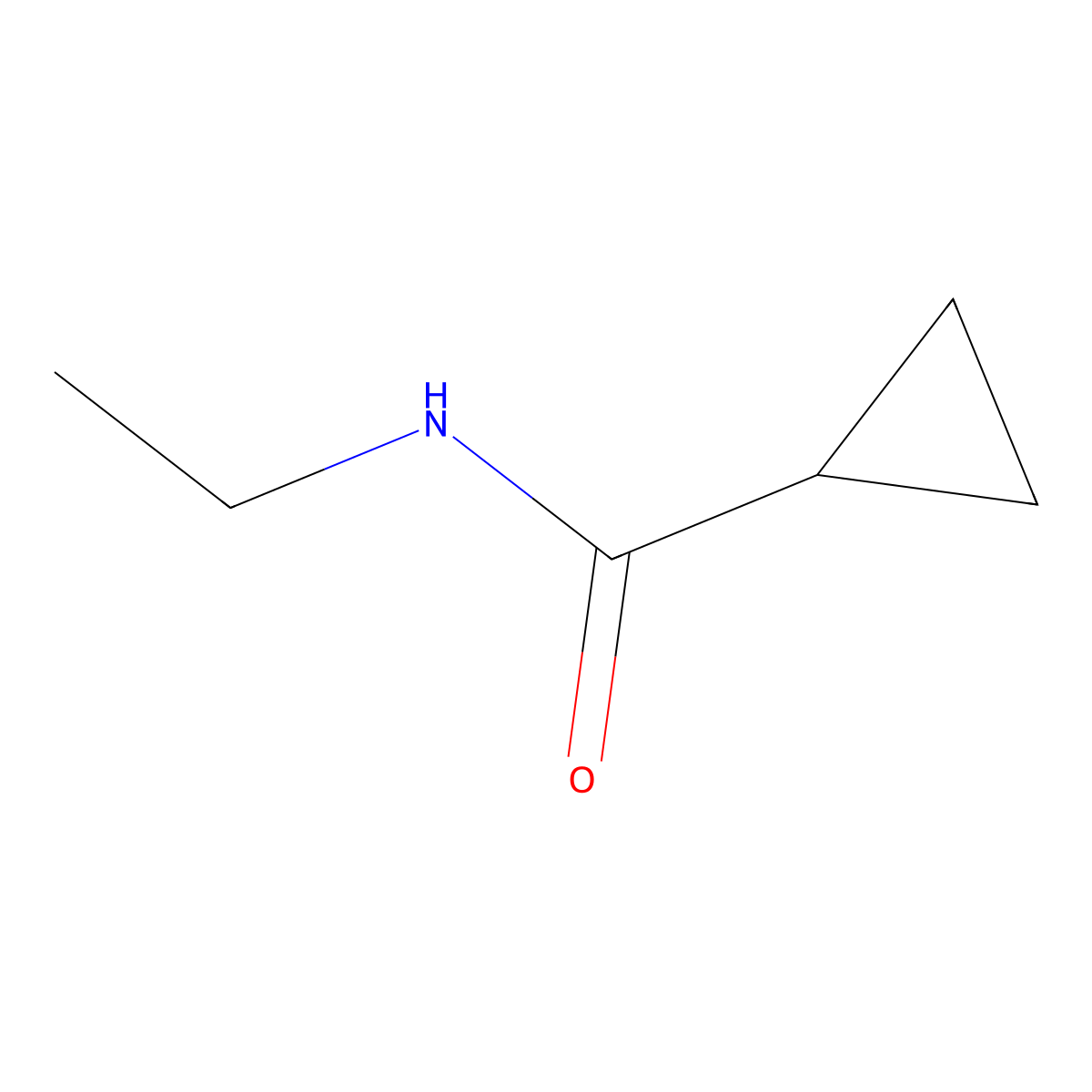 N-ethylcyclopropanecarboxamide molecular structure, CAS 26389-61-7