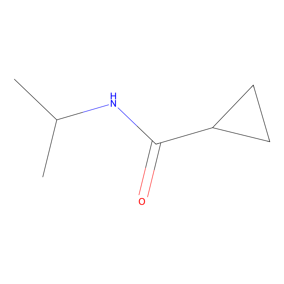 N-Isopropylcyclopropanecarboxamide molecular structure, CAS 26389-62-8