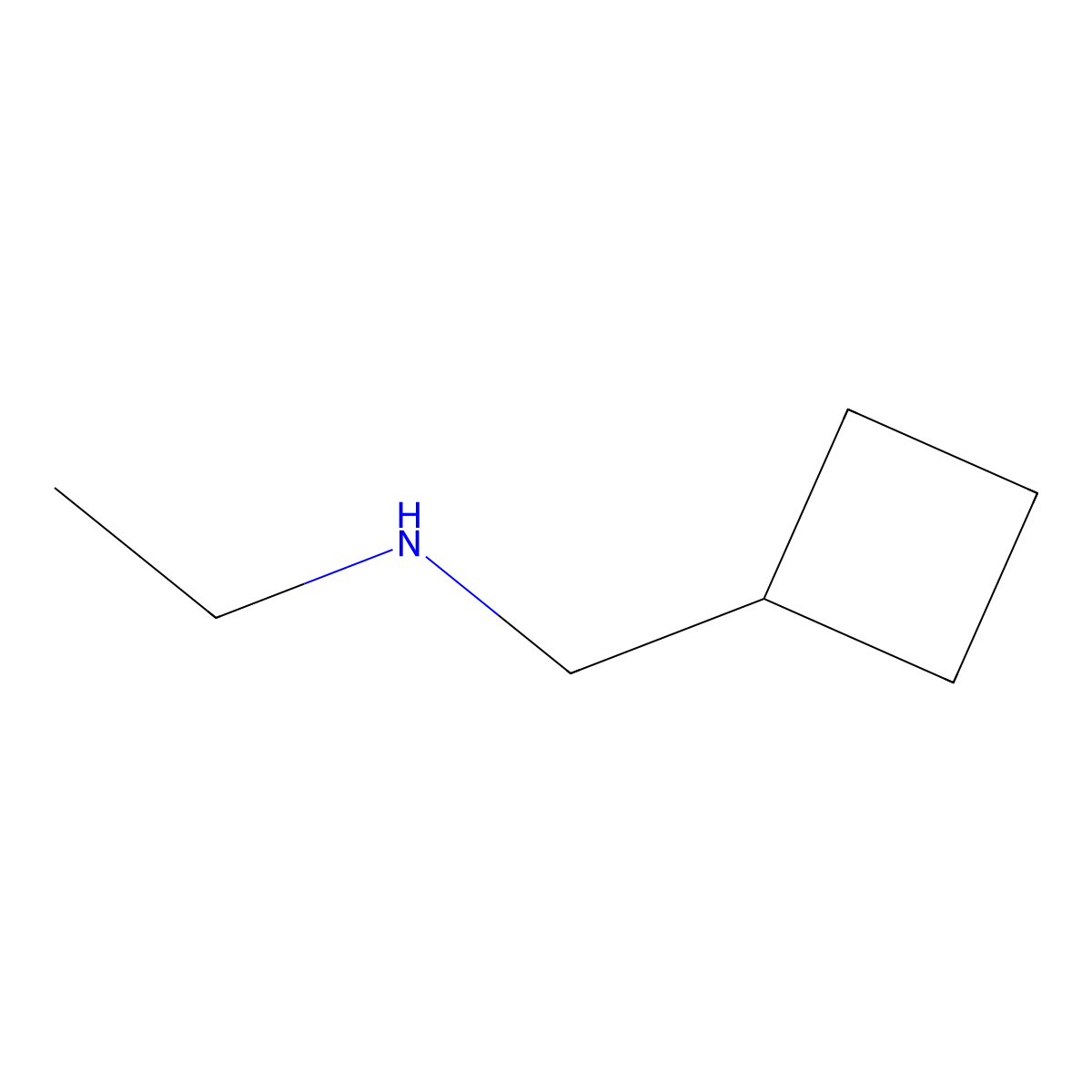 (Cyclobutylmethyl)(ethyl)amine molecular structure, CAS 26389-70-8