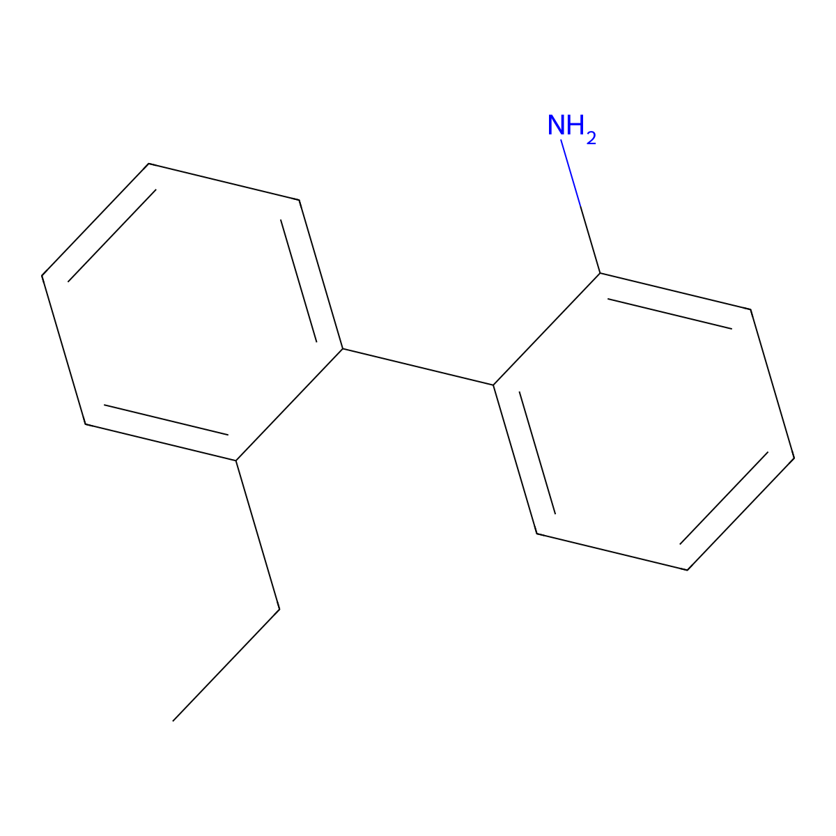 2-(2-Ethylphenyl)aniline molecular structure, CAS 263901-49-1