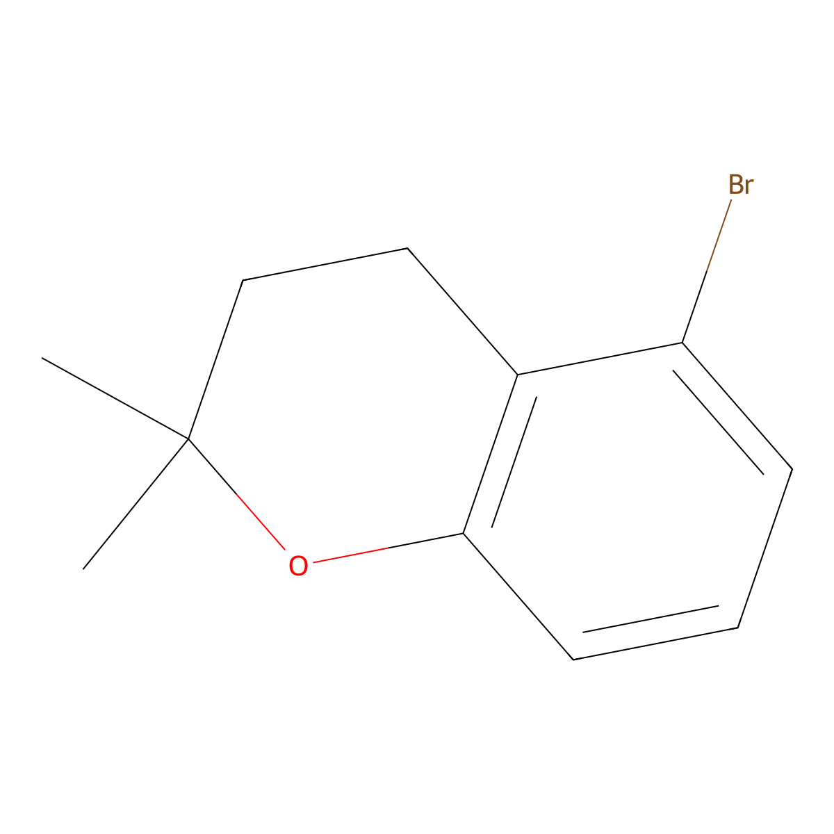 5-Bromo-2,2-dimethylchroman molecular structure, CAS 263903-19-1