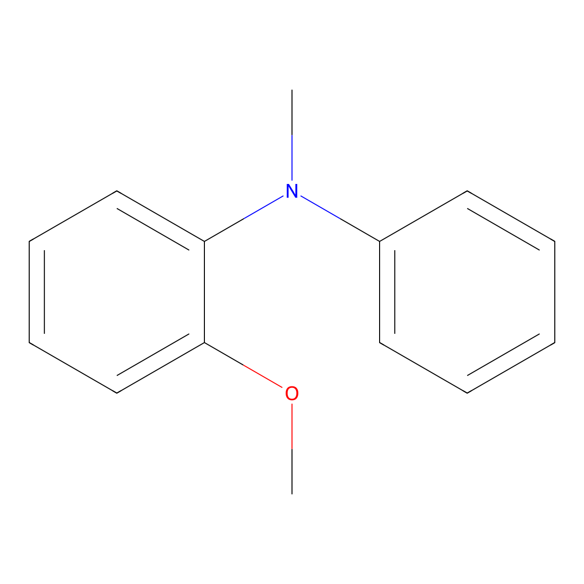 2-methoxy-N-methyl-N-phenylaniline molecular structure, CAS 263917-74-4