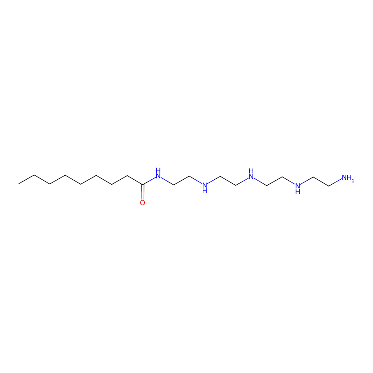 Nonanamide, N-(2-((2-((2-((2-aminoethyl)amino)ethyl)amino)ethyl)amino)ethyl)- molecular structure, CAS 26392-63-2