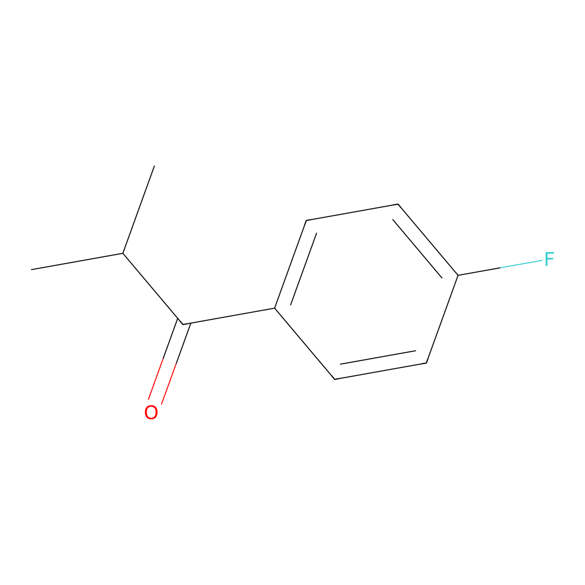 1-(4-Fluorophenyl)-2-methylpropan-1-one molecular structure, CAS 26393-91-9