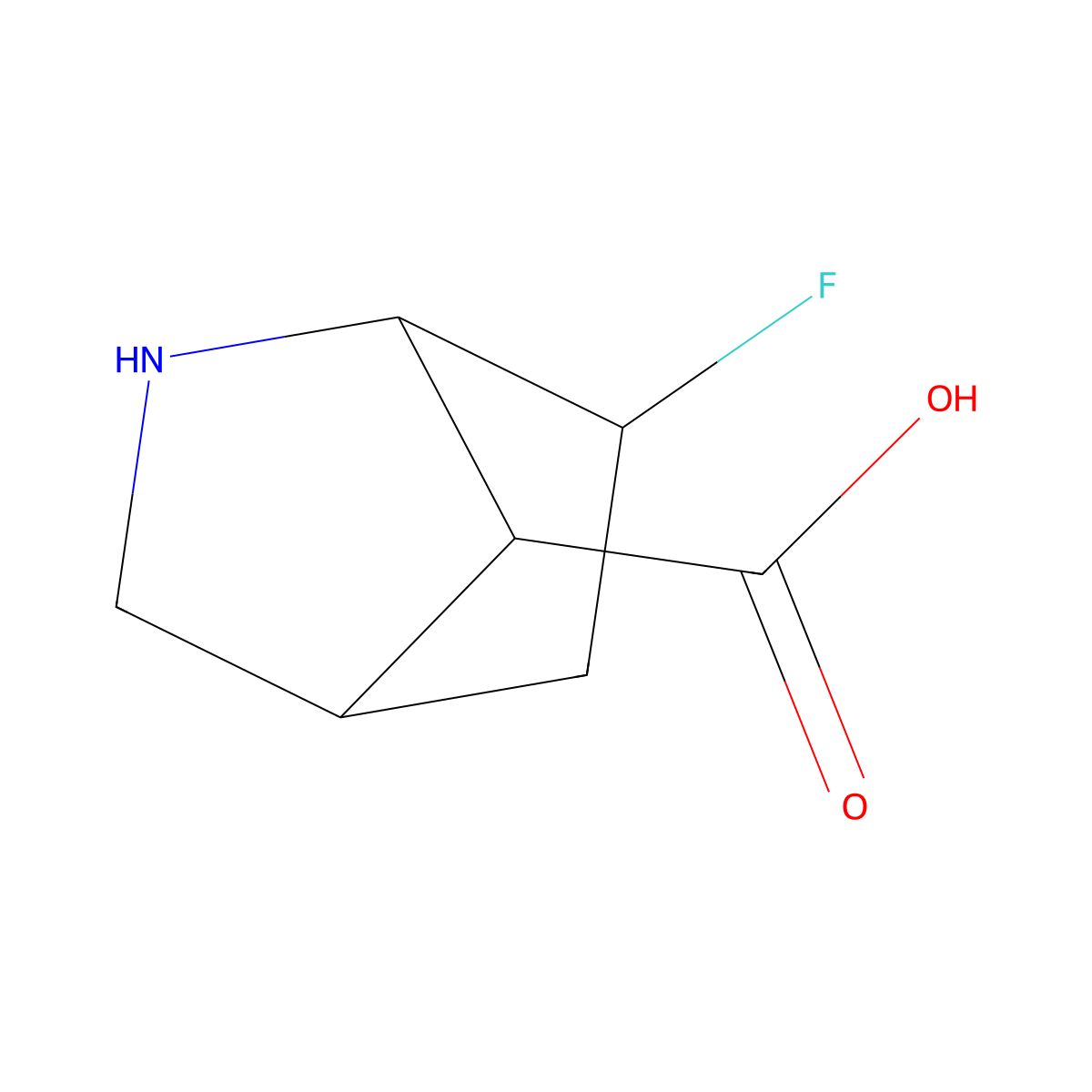 rac-(1R,4R,6S,7S)-6-fluoro-2-azabicyclo[2.2.1]heptane-7-carboxylic acid molecular structure, CAS 2639370-83-3