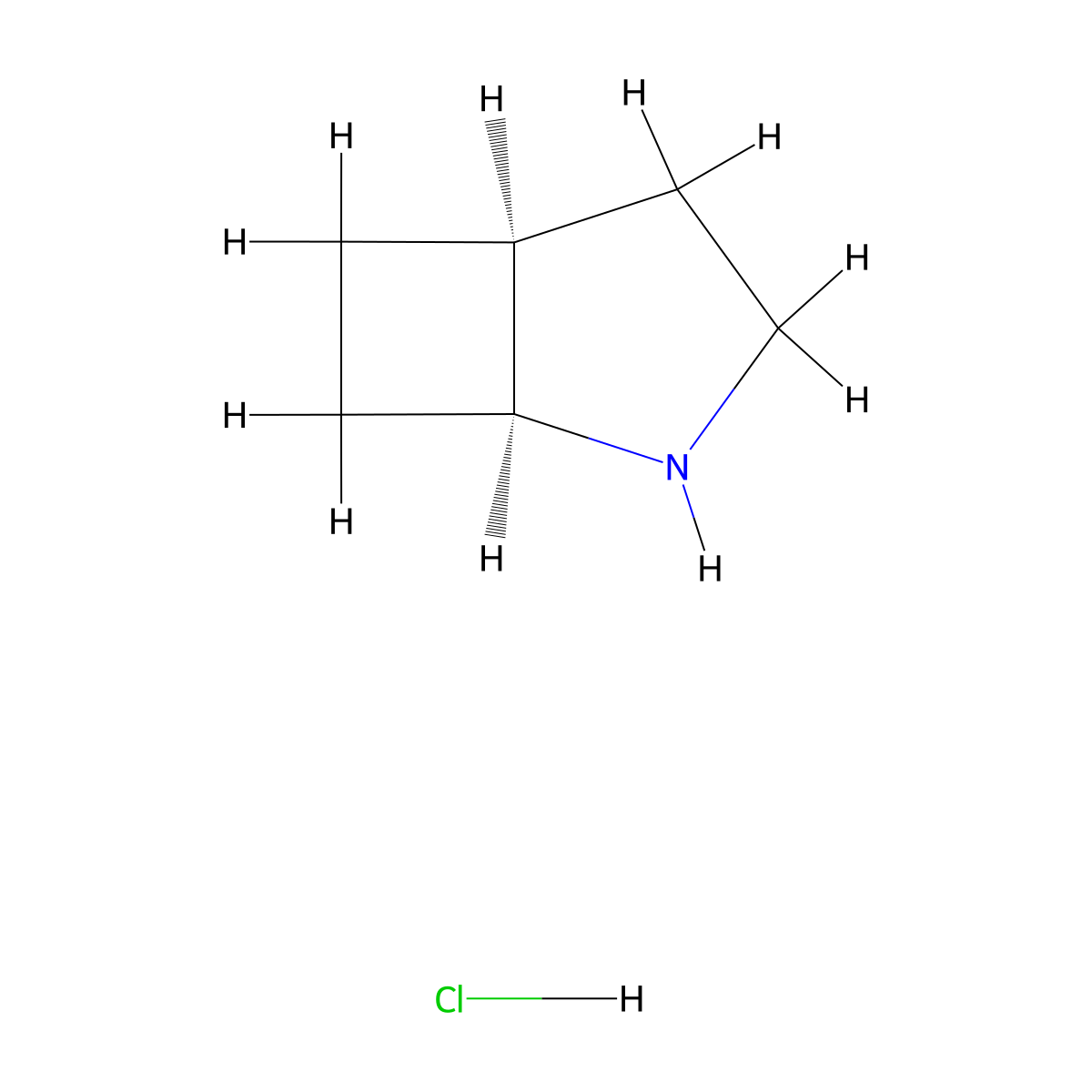 (1S,5S)-2-Azabicyclo[3.2.0]heptane hydrochloride molecular structure, CAS 2639370-98-0