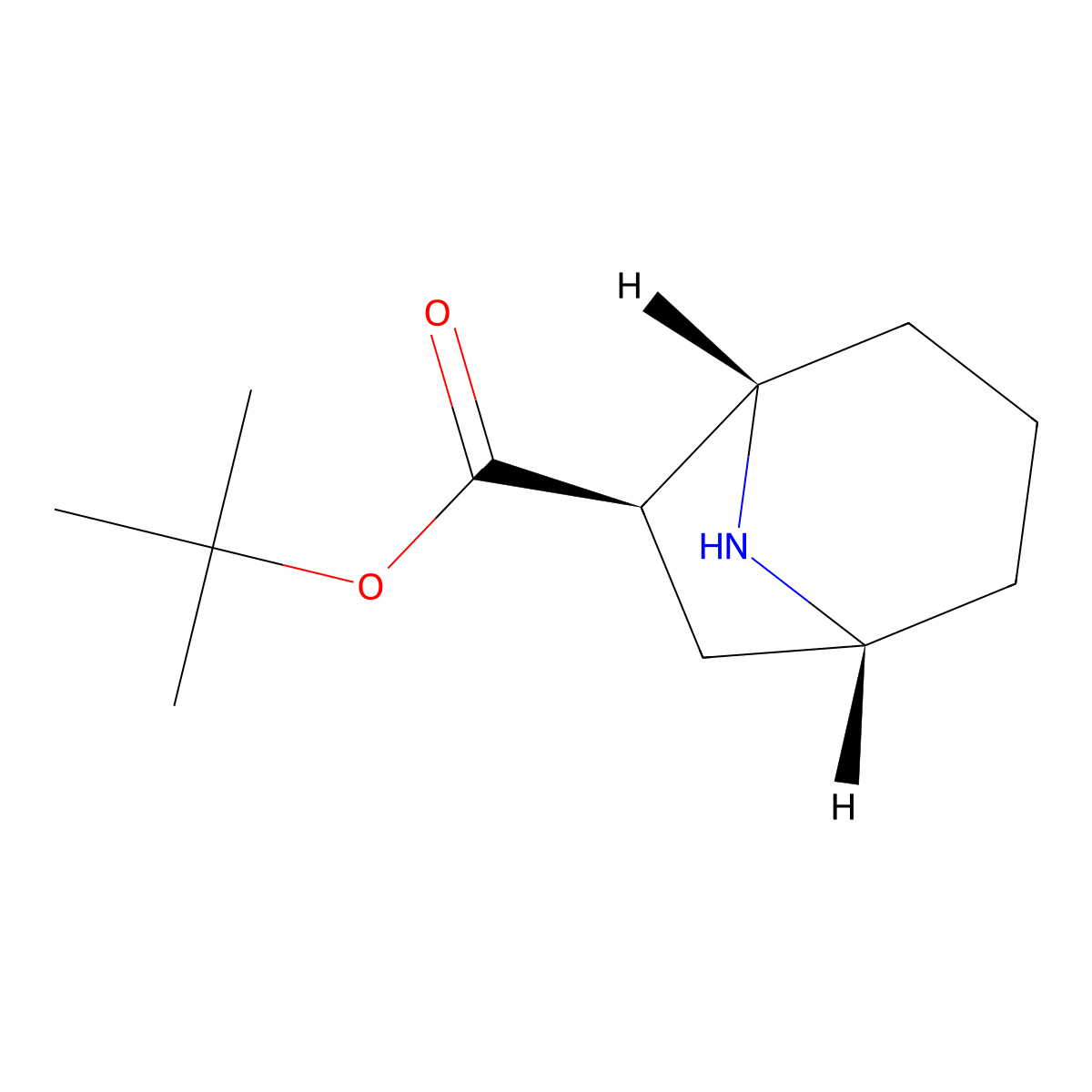 rac-tert-butyl (1R,5S,6R)-8-azabicyclo[3.2.1]octane-6-carboxylate molecular structure, CAS 2639374-20-0