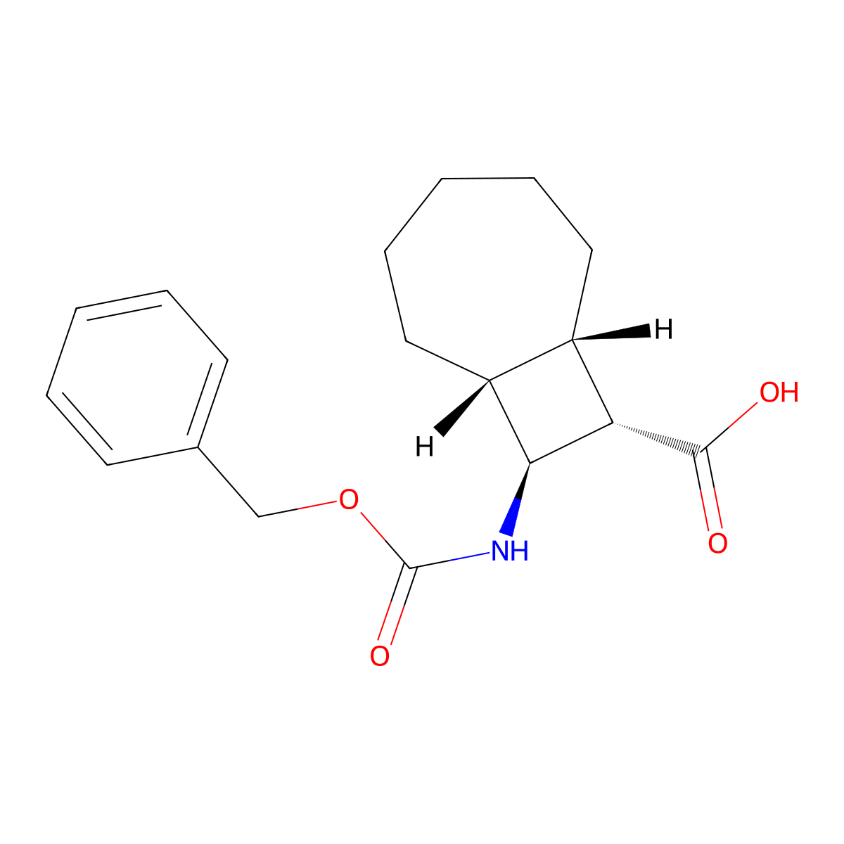 rac-(1R,7S,8S,9S)-9-{[(benzyloxy)carbonyl]amino}bicyclo[5.2.0]nonane-8-carboxylic acid molecular structure, CAS 2639374-34-6