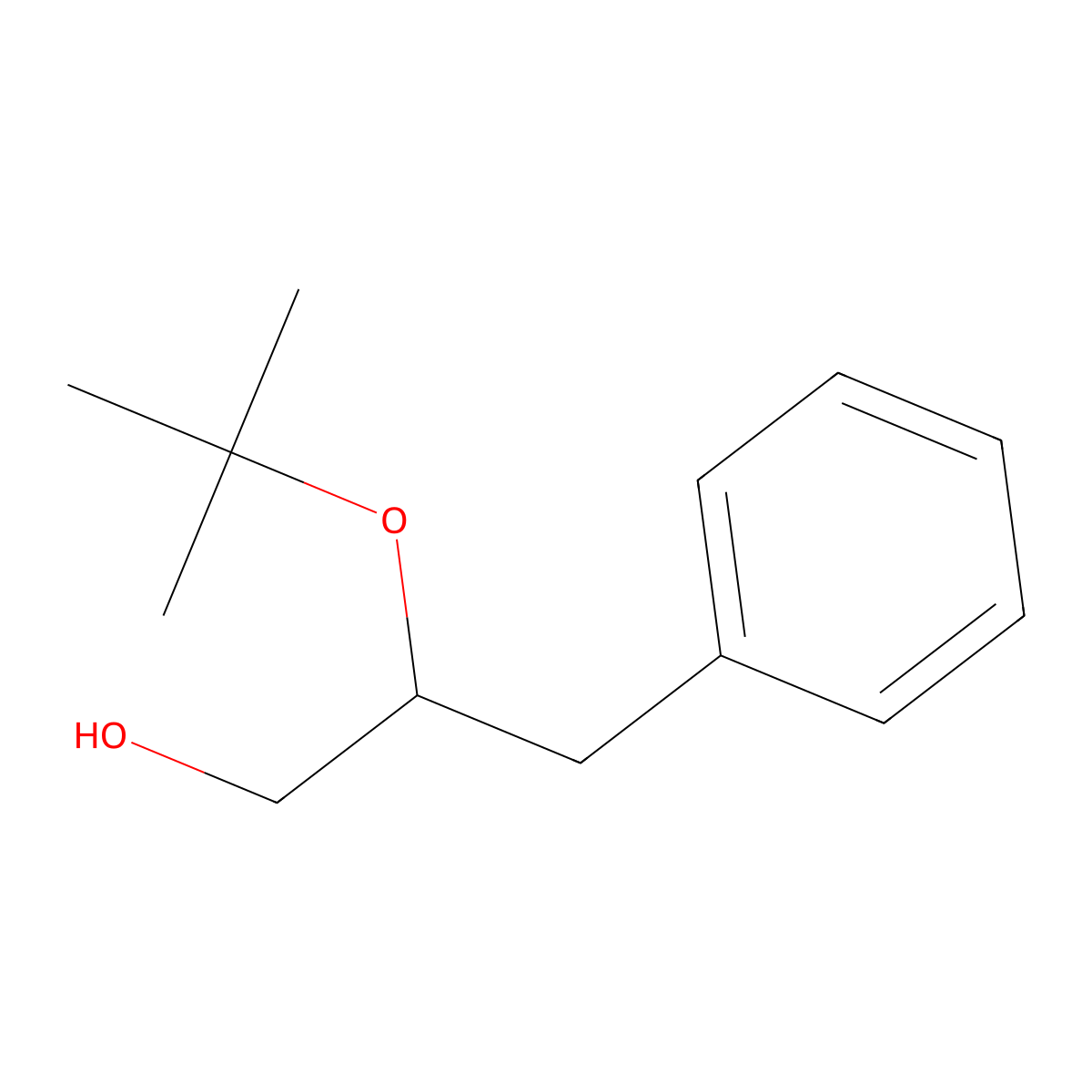 (2R)-2-(tert-butoxy)-3-phenylpropan-1-ol molecular structure, CAS 2639374-46-0