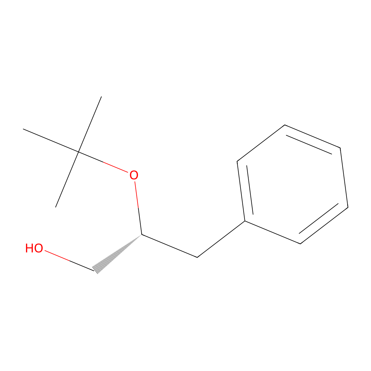 (2R)-2-(tert-butoxy)-3-phenylpropan-1-ol molecular structure, CAS 2639374-46-0
