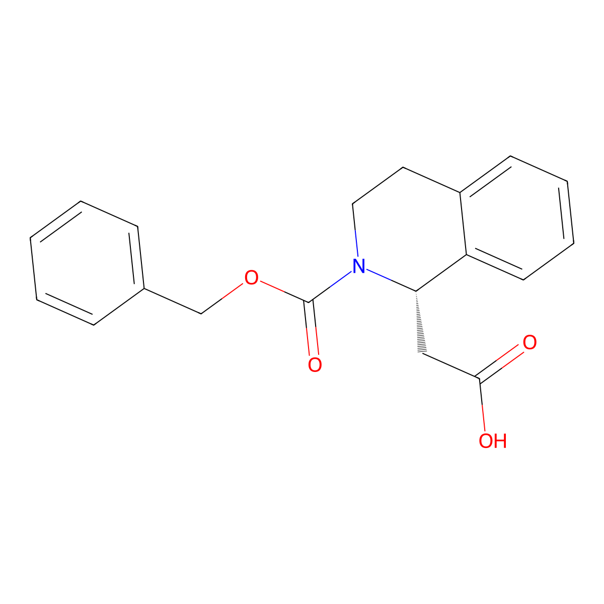 2-[(1S)-2-[(benzyloxy)carbonyl]-1,2,3,4-tetrahydroisoquinolin-1-yl]acetic acid molecular structure, CAS 2639375-61-2