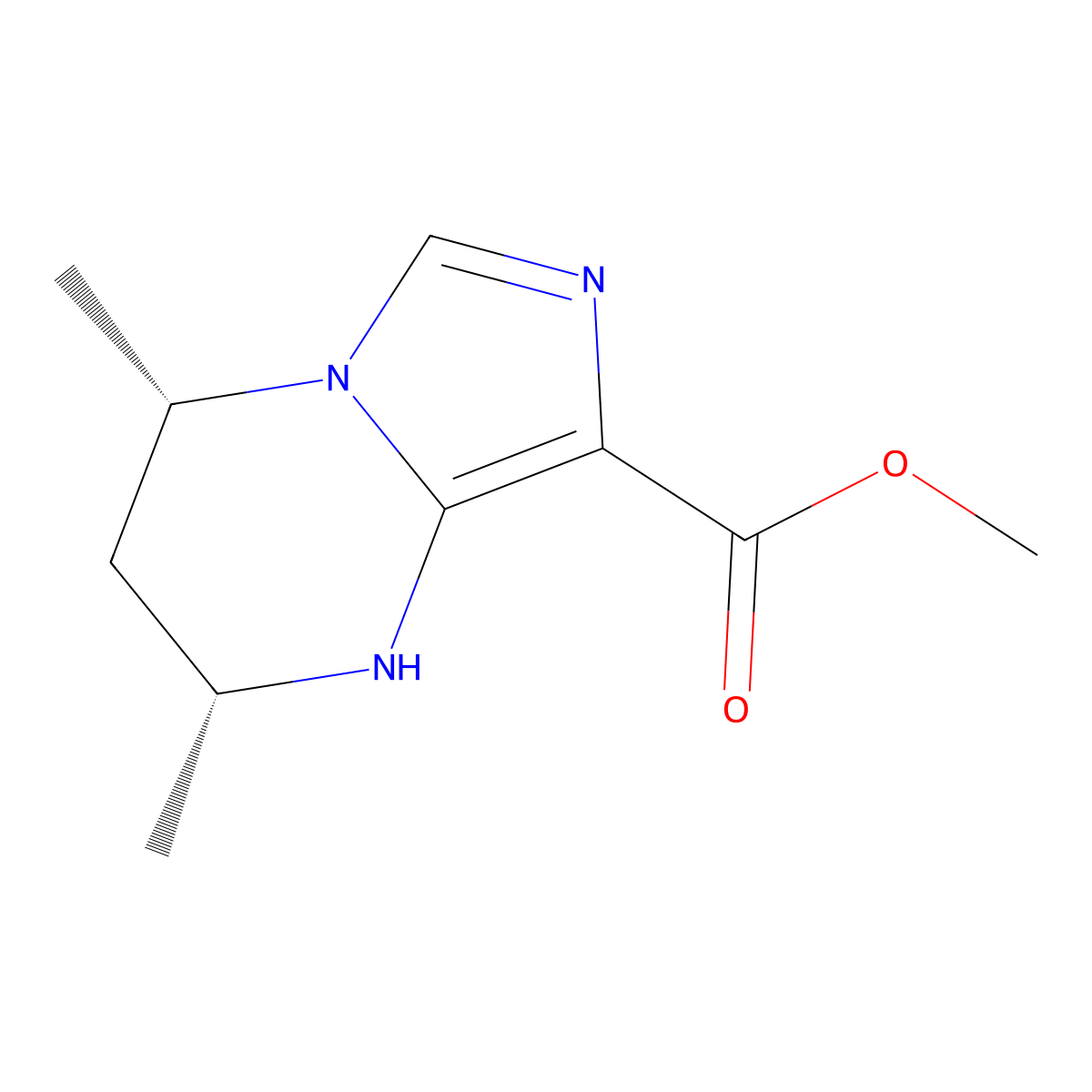 rac-methyl (2R,4S)-2,4-dimethyl-1H,2H,3H,4H-imidazo[1,5-a]pyrimidine-8-carboxylate molecular structure, CAS 2639375-93-0