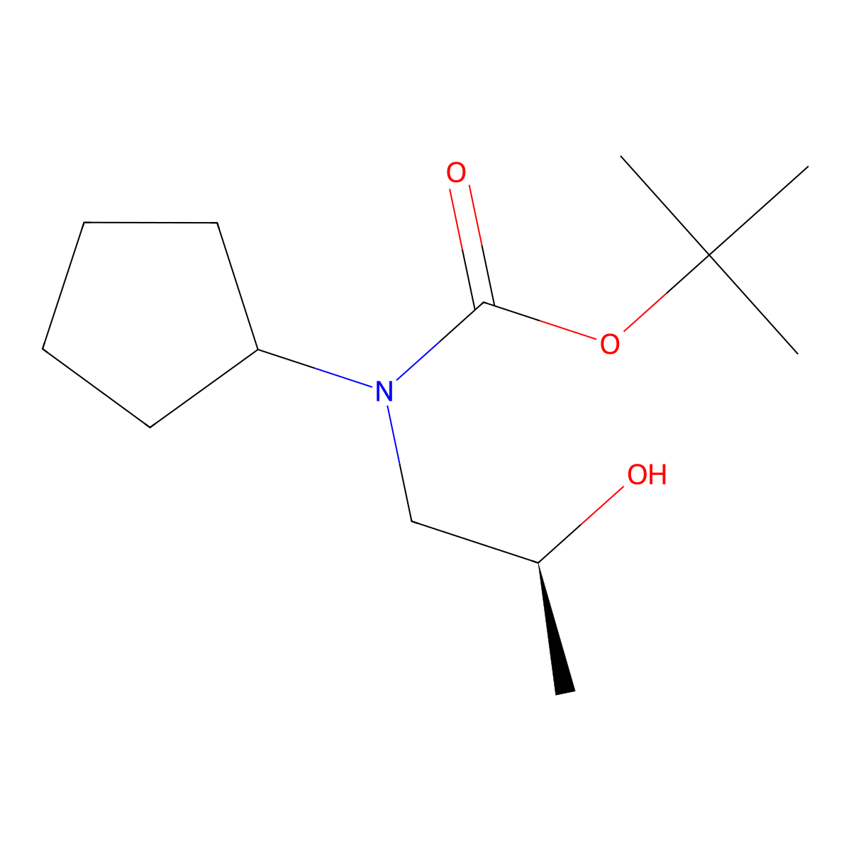 tert-butyl N-cyclopentyl-N-[(2S)-2-hydroxypropyl]carbamate molecular structure, CAS 2639377-81-2
