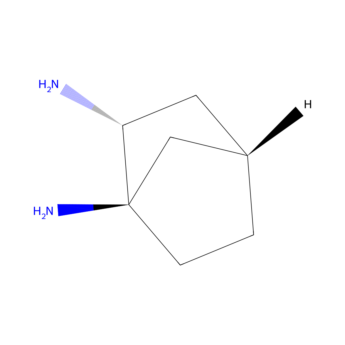 rac-(1R,2R,4S)-bicyclo[2.2.1]heptane-1,2-diamine molecular structure, CAS 2639378-07-5