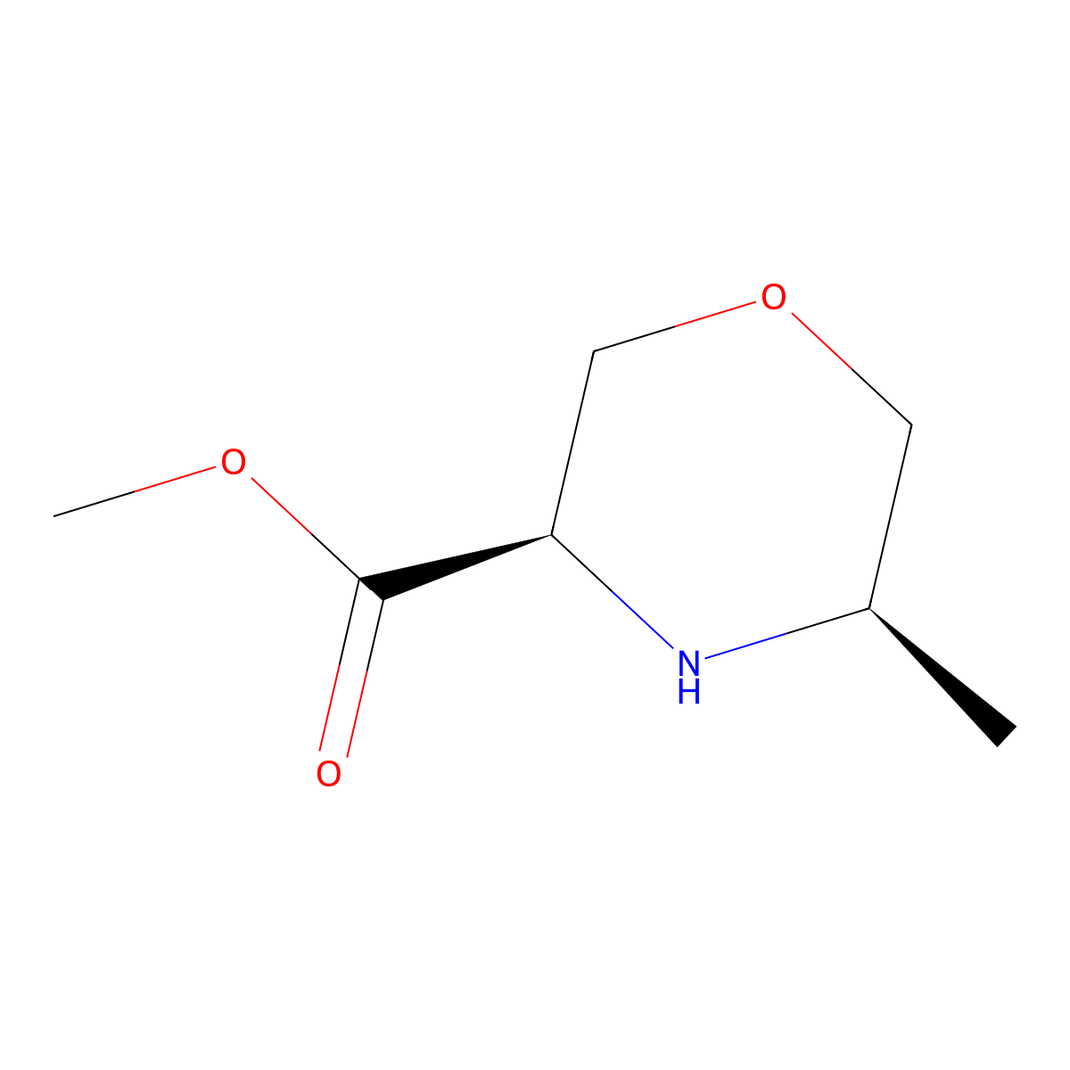 methyl (3R,5R)-5-methylmorpholine-3-carboxylate molecular structure, CAS 2639379-05-6