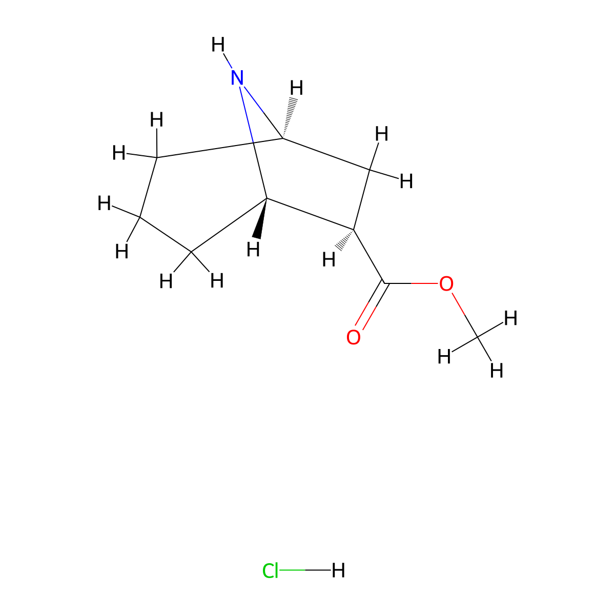 rac-methyl(1R,5S,6R)-8-azabicyclo[3.2.1]octane-6-carboxylatehydrochloride molecular structure, CAS 2639379-21-6