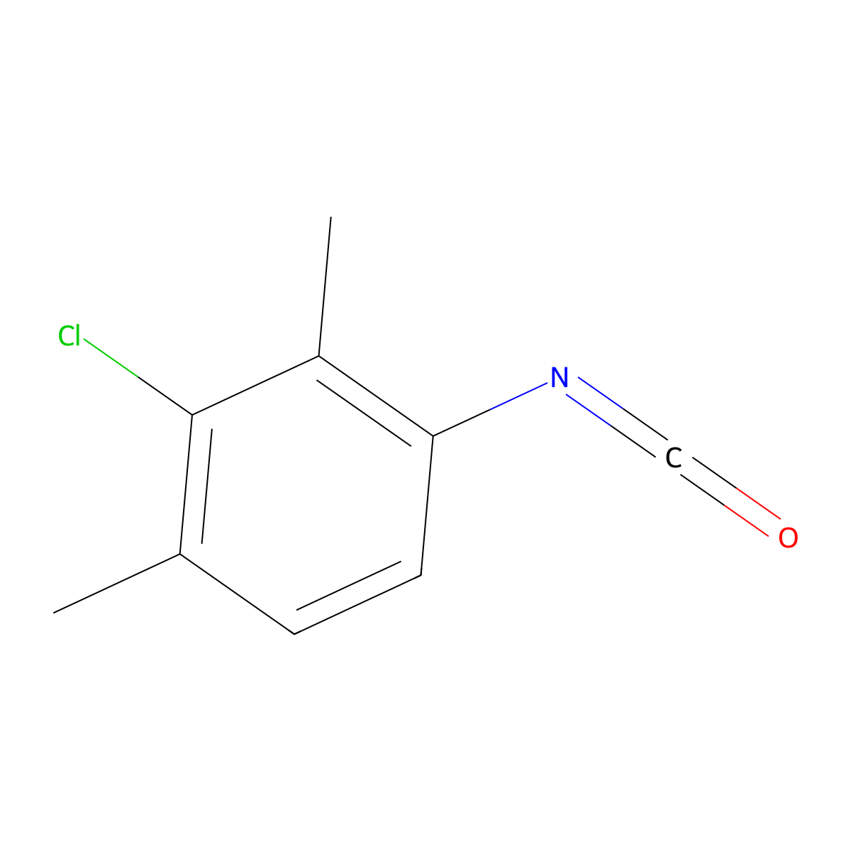 2-Chloro-4-isocyanato-1,3-dimethylbenzene molecular structure, CAS 2639386-93-7