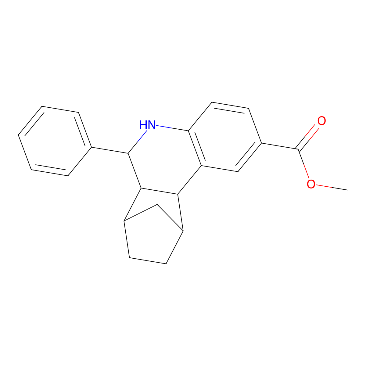 rac-methyl (1R,2S,10R,11R,12S)-10-phenyl-9-azatetracyclo[10.2.1.0^{2,11}.0^{3,8}]pentadeca-3(8),4,6-triene-5-carboxylate molecular structure, CAS 2639388-78-4