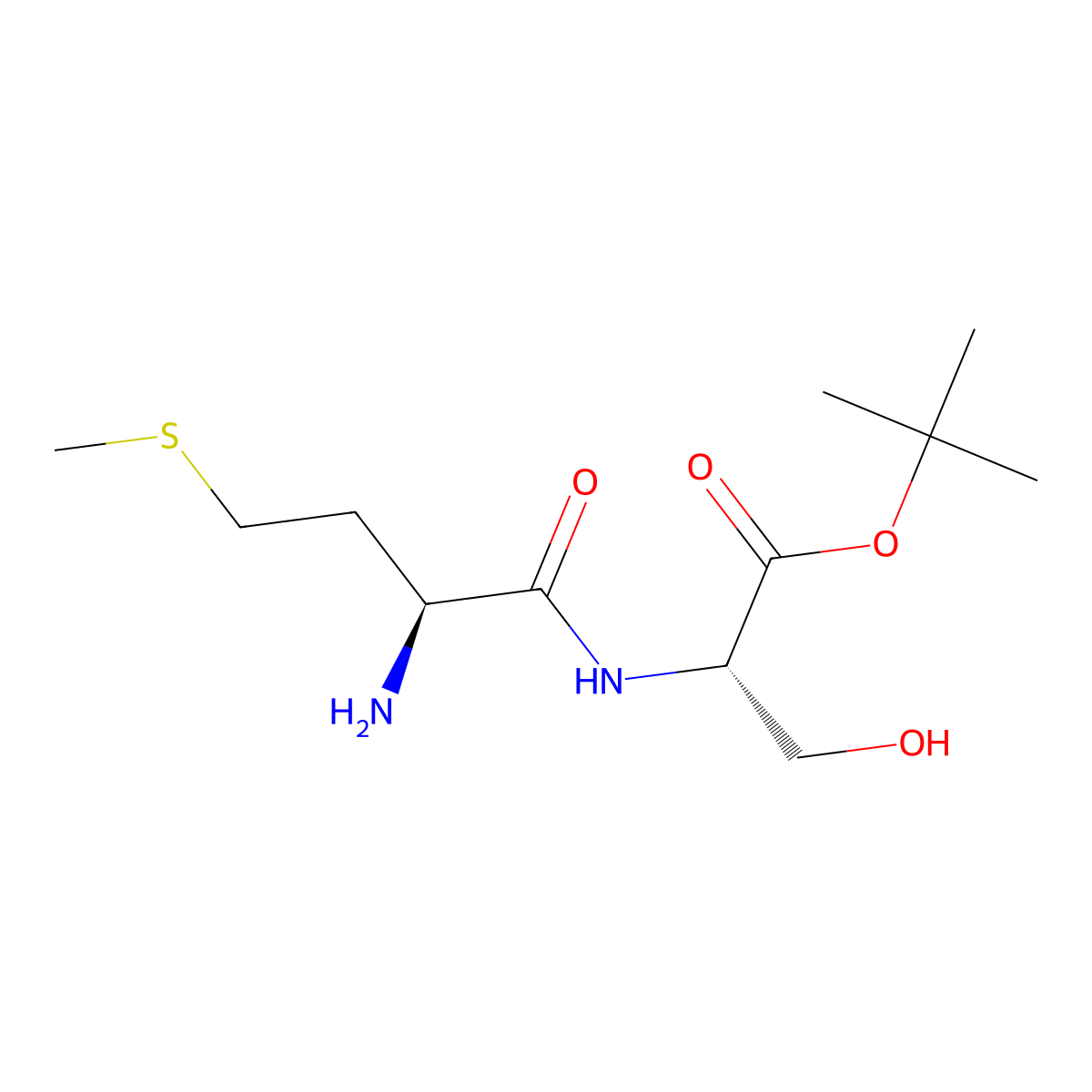 tert-butyl (2S)-2-[(2S)-2-amino-4-(methylsulfanyl)butanamido]-3-hydroxypropanoate molecular structure, CAS 2639388-97-7