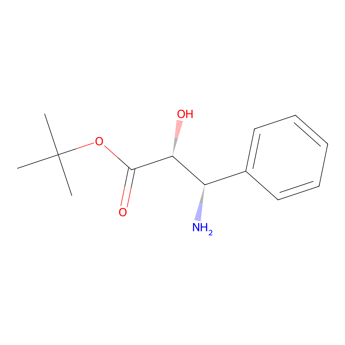 tert-butyl (2R,3S)-3-amino-2-hydroxy-3-phenylpropanoate molecular structure, CAS 2639390-27-3