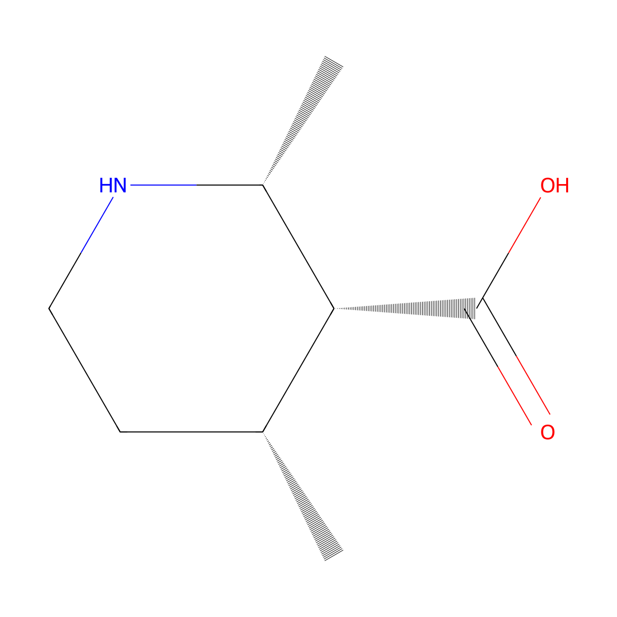 rac-(2R,3R,4R)-2,4-dimethylpiperidine-3-carboxylic acid molecular structure, CAS 2639390-99-9