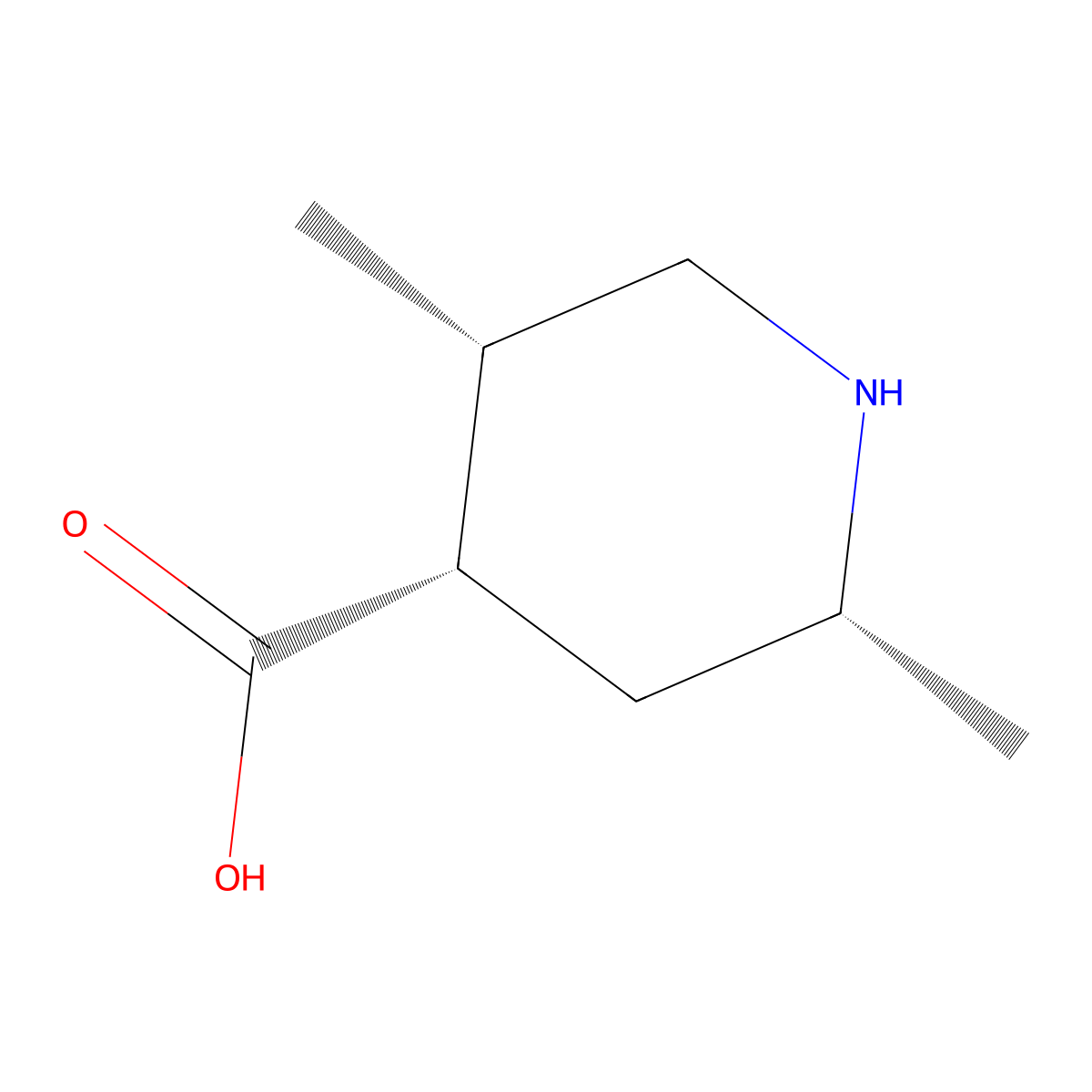 rac-(2R,4S,5S)-2,5-dimethylpiperidine-4-carboxylic acid molecular structure, CAS 2639391-02-7