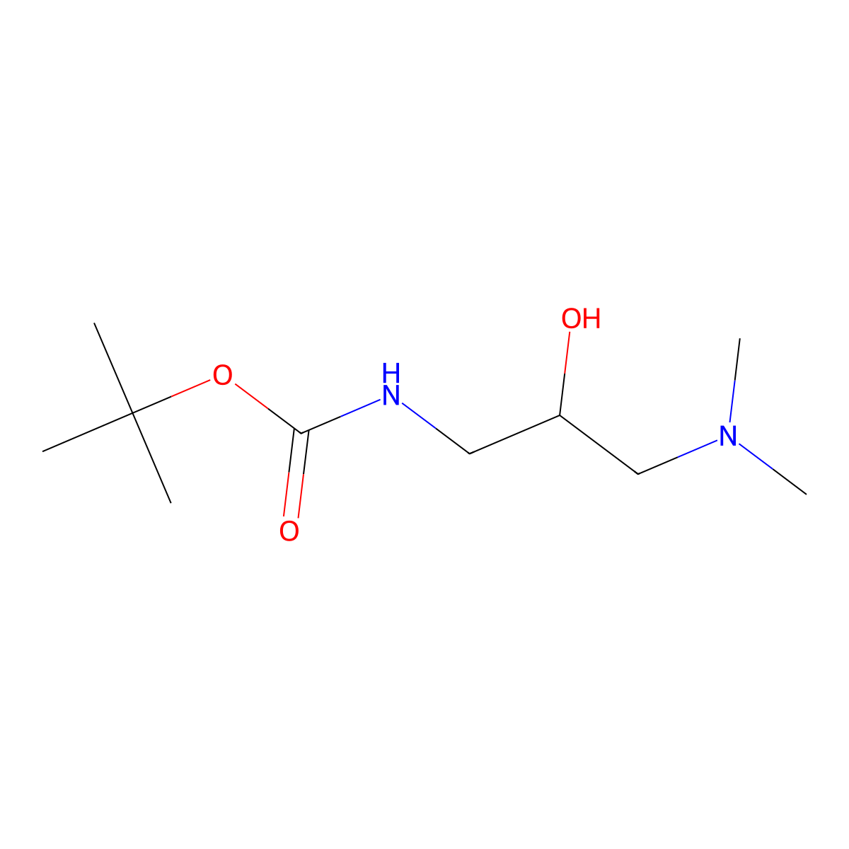 tert-butyl N-[(2S)-3-(dimethylamino)-2-hydroxypropyl]carbamate molecular structure, CAS 2639391-11-8