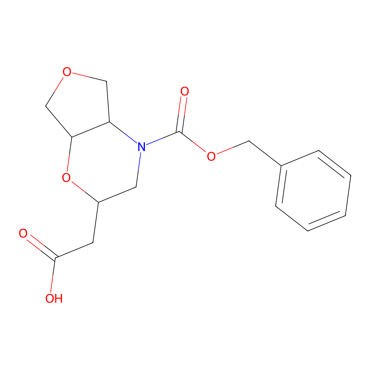 rac-2-[(2R,4aS,7aR)-4-[(benzyloxy)carbonyl]-hexahydro-2H-furo[3,4-b][1,4]oxazin-2-yl]acetic acid molecular structure, CAS 2639392-20-2
